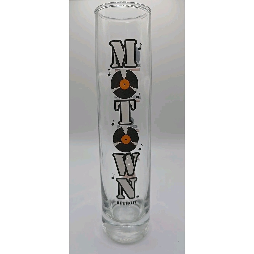 Vintage VTG Motown Music Records Detroit Michigan XL Shot Glass Vinyl Album